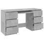 Escritorio de madera contrachapada gris 140x50x77 cm de vidaXL, Escritorios - Ref: Foro24-800814, Precio: 168,20 €, Descuento: %