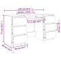 Escritorio de madera contrachapada gris 140x50x77 cm de vidaXL, Escritorios - Ref: Foro24-800814, Precio: 168,20 €, Descuento: %