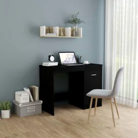 Escritorio de madera contrachapada negro 100x50x76 cm de vidaXL, Escritorios - Ref: Foro24-801797, Precio: 84,02 €, Descuento: %