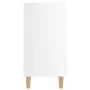 Nightstand with glossy white solid wood legs 40x35x69 cm by vidaXL, Nightstands - Ref: Foro24-805899, Price: 61,71 €, Discoun...