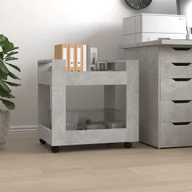 Carrito de escritorio contrachapada gris hormigón 60x45x60 cm de vidaXL, Carros e islas - Ref: Foro24-816604, Precio: 42,85 €...