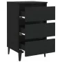 Nightstands with metal legs 2 units black 40x35x69 cm by vidaXL, Nightstands - Ref: Foro24-805908, Price: 131,07 €, Discount: %