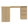 Escritorio de esquina contrachapada color roble 145x100x76cm de vidaXL, Escritorios - Ref: Foro24-801092, Precio: 154,19 €, D...
