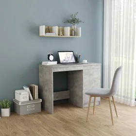 Escritorio de madera contrachapada gris hormigón 100x50x76 cm de vidaXL, Escritorios - Ref: Foro24-801800, Precio: 79,22 €, D...