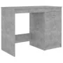 Escritorio de madera contrachapada gris hormigón 100x50x76 cm de vidaXL, Escritorios - Ref: Foro24-801800, Precio: 79,22 €, D...