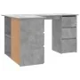 Eckschreibtisch aus grauem Beton-Sperrholz 145x100x76 cm von vidaXL, Schreibtische - Ref: Foro24-801093, Preis: 180,73 €, Rab...