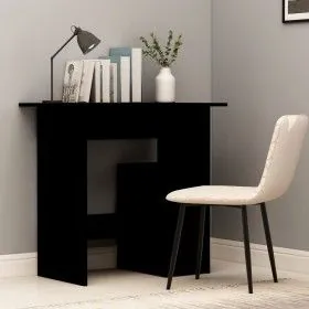 Escritorio de madera contrachapada negro 80x45x74 cm de vidaXL, Escritorios - Ref: Foro24-801365, Precio: 57,02 €, Descuento: %