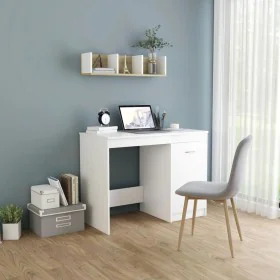 Escritorio de madera contrachapada blanco 100x50x76 cm de vidaXL, Escritorios - Ref: Foro24-801796, Precio: 86,16 €, Descuent...