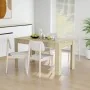 Mesa de comedor contrachapada color roble sonoma 140x74,5x76 cm de vidaXL, Mesas de cocina y de comedor - Ref: Foro24-804205,...