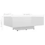 Mesa de centro madera contrachapada blanco brillo 85x55x31 cm de vidaXL, Mesas de centro - Ref: Foro24-803386, Precio: 65,62 ...