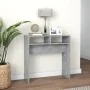 Mesa consola madera de ingeniería gris hormigón 78x30x80 cm de vidaXL, Mesas auxiliares - Ref: Foro24-808300, Precio: 35,92 €...