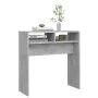 Mesa consola madera de ingeniería gris hormigón 78x30x80 cm de vidaXL, Mesas auxiliares - Ref: Foro24-808300, Precio: 35,92 €...