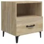 Mesitas de noche 2 unidades madera contrachapada roble Sonoma de vidaXL, Mesitas de noche - Ref: Foro24-812031, Precio: 75,37...