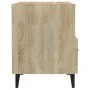 Mesitas de noche 2 unidades madera contrachapada roble Sonoma de vidaXL, Mesitas de noche - Ref: Foro24-812031, Precio: 75,37...