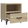 Mesitas de noche 2 unidades madera contrachapada roble Sonoma de vidaXL, Mesitas de noche - Ref: Foro24-812031, Precio: 75,37...