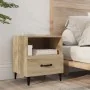 Mesitas de noche 2 unidades madera contrachapada roble Sonoma de vidaXL, Mesitas de noche - Ref: Foro24-812031, Precio: 75,37...