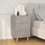 Mesita de noche madera de ingeniería gris hormigón 40x40x66 cm de vidaXL, Mesitas de noche - Ref: Foro24-812082, Precio: 58,4...