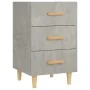 Mesita de noche madera de ingeniería gris hormigón 40x40x66 cm de vidaXL, Mesitas de noche - Ref: Foro24-812082, Precio: 58,4...