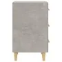 Mesita de noche madera de ingeniería gris hormigón 40x40x66 cm de vidaXL, Mesitas de noche - Ref: Foro24-812082, Precio: 58,4...