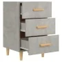 Mesita de noche madera de ingeniería gris hormigón 40x40x66 cm de vidaXL, Mesitas de noche - Ref: Foro24-812082, Precio: 58,4...