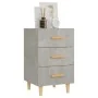 Mesita de noche madera de ingeniería gris hormigón 40x40x66 cm de vidaXL, Mesitas de noche - Ref: Foro24-812082, Precio: 58,4...