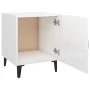 Bedside tables 2 units plywood glossy white by vidaXL, Nightstands - Ref: Foro24-812073, Price: 46,49 €, Discount: %