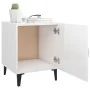 Bedside tables 2 units plywood glossy white by vidaXL, Nightstands - Ref: Foro24-812073, Price: 46,49 €, Discount: %