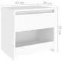 Nightstands 2 pcs white plywood 40x30x39 cm by vidaXL, Nightstands - Ref: Foro24-803444, Price: 55,39 €, Discount: %