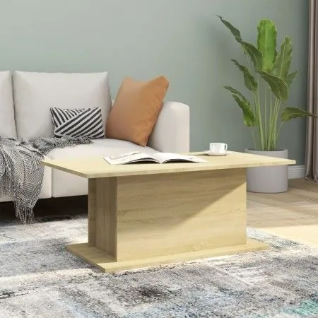 Couchtisch aus Sonoma-Eichenholzwerkstoff, 102 x 55,5 x 40 cm von vidaXL, Couchtisch - Ref: Foro24-810310, Preis: 42,62 €, Ra...