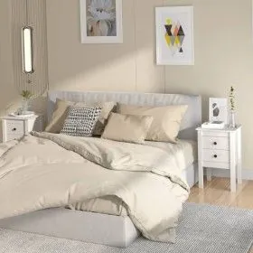 Nachttische 2 Stück aus massivem weißem Kiefernholz 40x35x61,5 cm von vidaXL, Nachttische - Ref: Foro24-813692, Preis: 104,93...