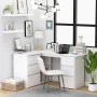 Escritorio de esquina madera contrachapada blanco 145x100x76 cm de vidaXL, Escritorios - Ref: Foro24-801089, Precio: 192,33 €...