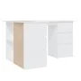 Eckschreibtisch aus weißem Sperrholz, 145 x 100 x 76 cm von vidaXL, Schreibtische - Ref: Foro24-801089, Preis: 192,33 €, Raba...