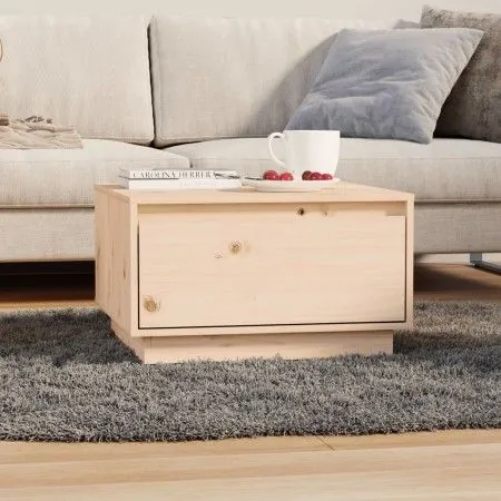 Solid pine wood coffee table 55x56x32 cm by vidaXL, Coffee table - Ref: Foro24-813405, Price: 43,45 €, Discount: %