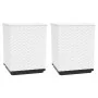 Jardineras 2 unidades polipropileno blanco 30x30x37 cm de vidaXL, Maceteros y jardineras - Ref: Foro24-364183, Precio: 57,77 ...