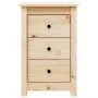 Mesita de noche madera maciza de pino 40x35x61,5 cm de vidaXL, Mesitas de noche - Ref: Foro24-813699, Precio: 67,08 €, Descue...