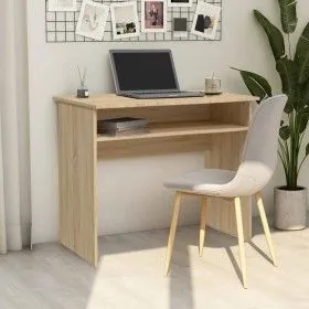 Escritorio madera contrachapada color roble Sonoma 90x50x74 cm de vidaXL, Escritorios - Ref: Foro24-801173, Precio: 71,11 €, ...