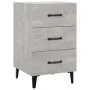 Concrete gray engineered wood bedside table 40x40x66 cm by vidaXL, Nightstands - Ref: Foro24-812091, Price: 57,73 €, Discount: %