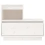 Mesita de noche madera maciza de pino blanco 60x34x51 cm de vidaXL, Mesitas de noche - Ref: Foro24-814376, Precio: 63,27 €, D...