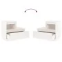 Nachttisch aus massivem weißem Kiefernholz, 60 x 34 x 51 cm von vidaXL, Nachttische - Ref: Foro24-814376, Preis: 63,27 €, Rab...