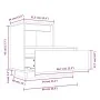 Nachttisch aus massivem weißem Kiefernholz, 60 x 34 x 51 cm von vidaXL, Nachttische - Ref: Foro24-814376, Preis: 63,27 €, Rab...