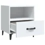 Mesitas de noche 2 unidades madera contrachapada blanca de vidaXL, Mesitas de noche - Ref: Foro24-812025, Precio: 53,95 €, De...
