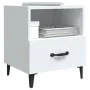 Mesitas de noche 2 unidades madera contrachapada blanca de vidaXL, Mesitas de noche - Ref: Foro24-812025, Precio: 53,95 €, De...