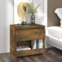 Nachttisch aus geräuchertem Eichensperrholz, 40 x 30 x 39 cm von vidaXL, Nachttische - Ref: Foro24-815129, Preis: 27,24 €, Ra...