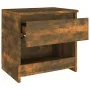 Nachttisch aus geräuchertem Eichensperrholz, 40 x 30 x 39 cm von vidaXL, Nachttische - Ref: Foro24-815129, Preis: 27,24 €, Ra...