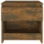 Nachttisch aus geräuchertem Eichensperrholz, 40 x 30 x 39 cm von vidaXL, Nachttische - Ref: Foro24-815129, Preis: 27,24 €, Ra...