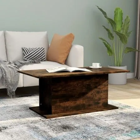 Smoked oak engineered wood coffee table 102x55.5x40cm by vidaXL, Coffee table - Ref: Foro24-813092, Price: 37,11 €, Discount: %