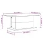 Smoked oak engineered wood coffee table 102x55.5x40cm by vidaXL, Coffee table - Ref: Foro24-813092, Price: 37,11 €, Discount: %