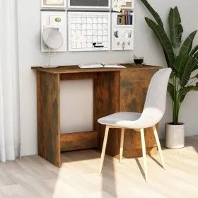 Escritorio madera contrachapada roble ahumado 100x50x76 cm de vidaXL, Escritorios - Ref: Foro24-815420, Precio: 66,56 €, Desc...