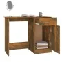 Escritorio madera contrachapada roble ahumado 100x50x76 cm de vidaXL, Escritorios - Ref: Foro24-815420, Precio: 66,56 €, Desc...