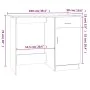 Escritorio madera contrachapada roble ahumado 100x50x76 cm de vidaXL, Escritorios - Ref: Foro24-815420, Precio: 66,56 €, Desc...